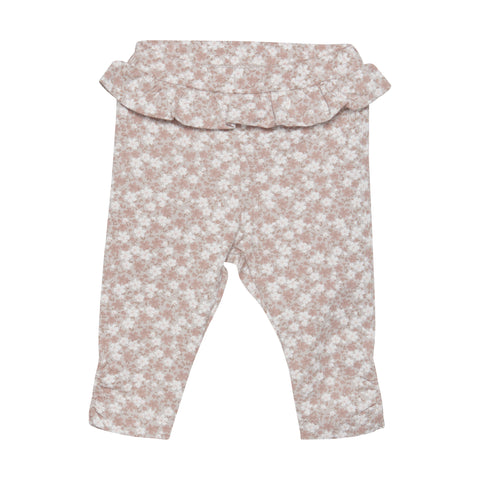 Leggings Fleuri Vieux Rose