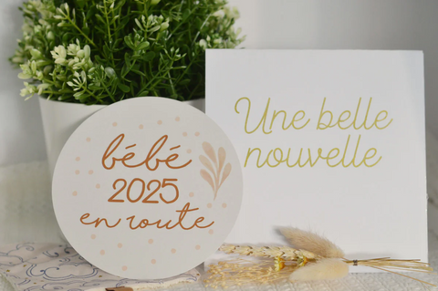 Enveloppe & Pastille Bébé 2025 En Route