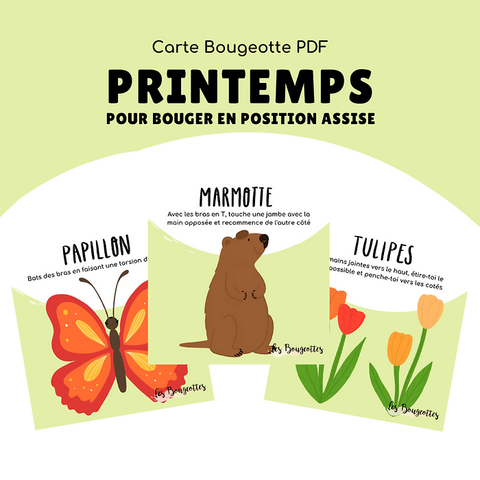 Carte Bougeotte Carton Printemps