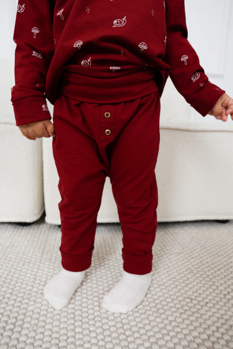 Pantalon Évolutif Rouge Cerise Uni