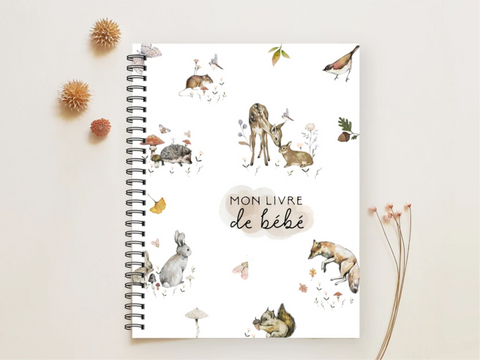 Livre De Bébé Cerfs Fleurs