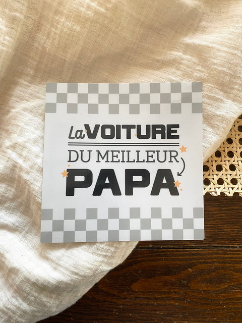 Autocollant Voiture La Voiture Du Meilleur Papa