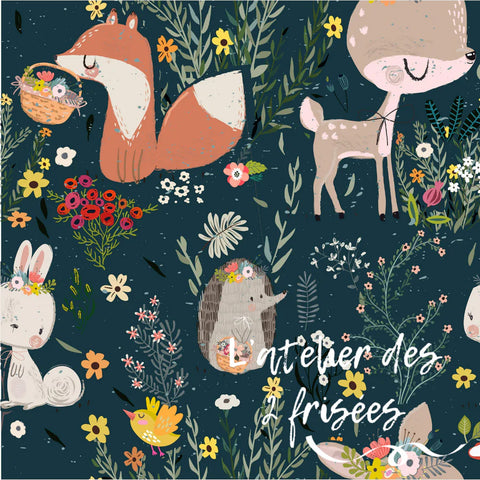 Protège-Sièges De Voiture Imperméable Évolutif Forêt Fleurie