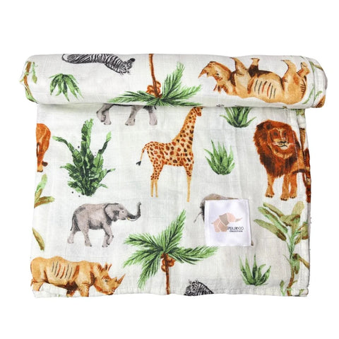 Mousseline Bambou Animaux