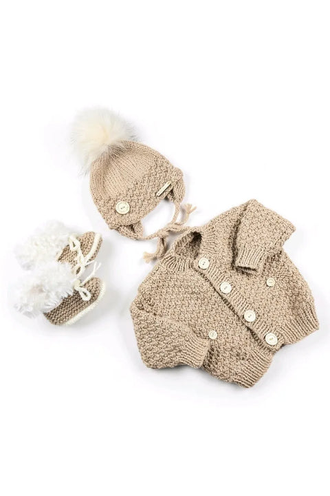 Cardigan Caramel (3-6 Mois)