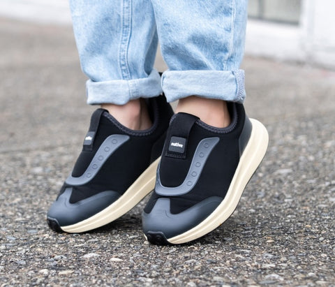 Chaussures Robbie Dash Blanc Cassé & Noir Jiffy