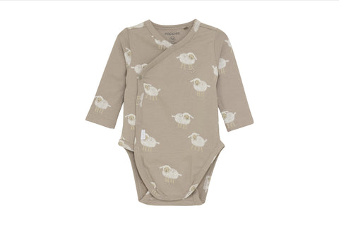 Cache-couche Manches Longues Sable Avec Agneaux