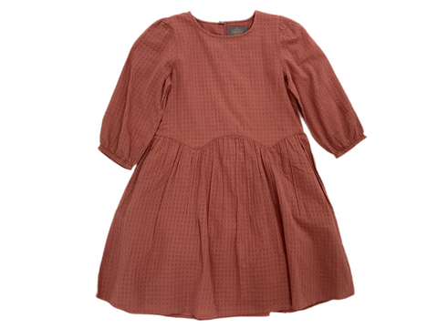 Robe Avec Carreaux Rose Fumé