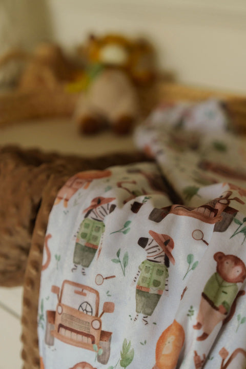 Couvertures Minky Zoo