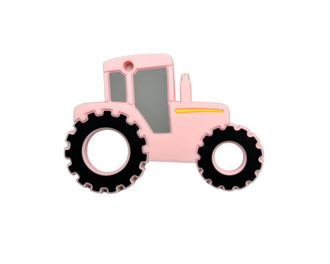 Jouet De Dentition Tracteur Rose