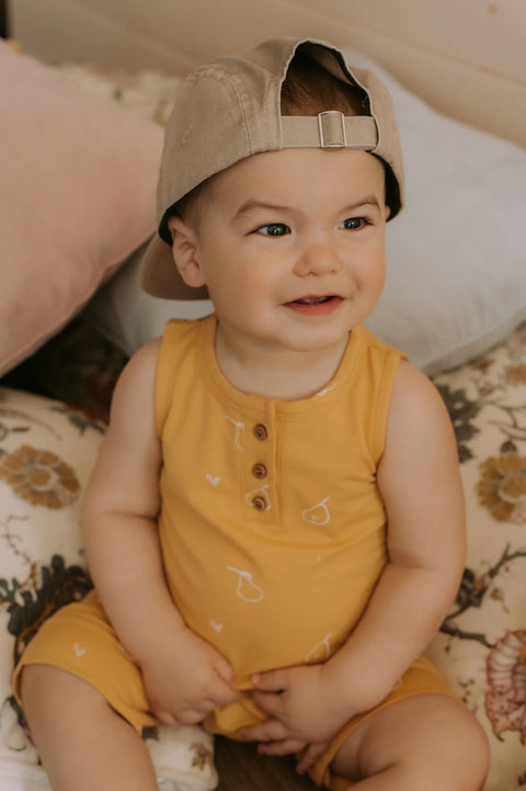 Romper Évolutif Jaune Motif Poires