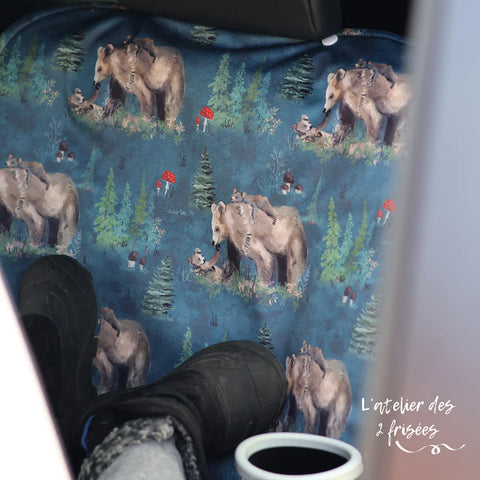 Protège-Sièges De Voiture Imperméable Évolutif Maman Ourse