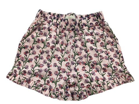 Short Jersey Fleuri Rose