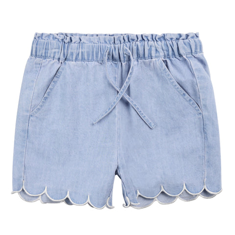 Short Denim Dentelé