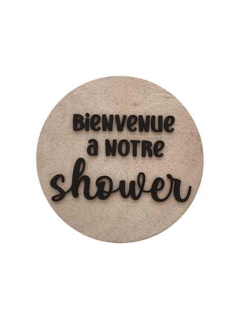 Cercle Bienvenue À Notre Shower