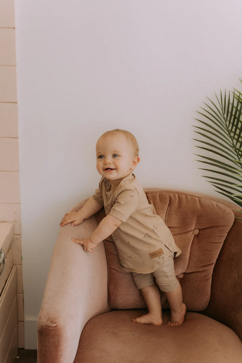 T-Shirt Latté Motif Paresseux