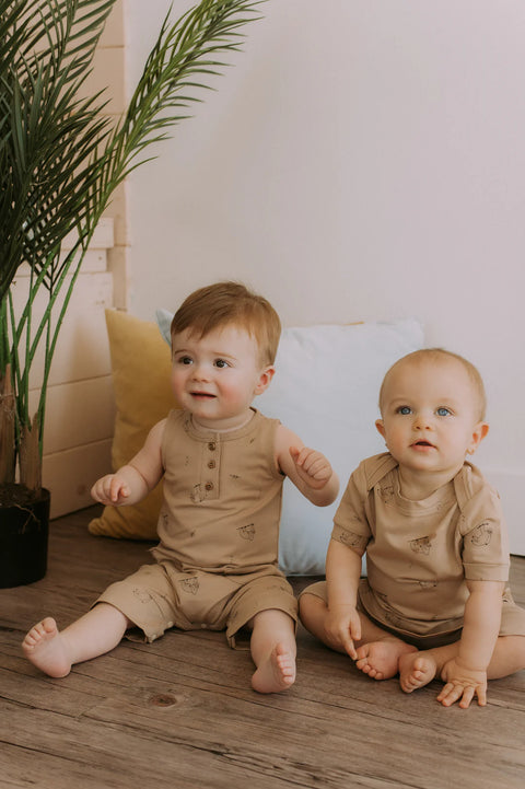 T-Shirt Latté Motif Paresseux