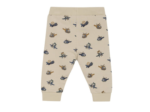 Pantalon Oxford Tan Avec Imprimés D’animaux Volants