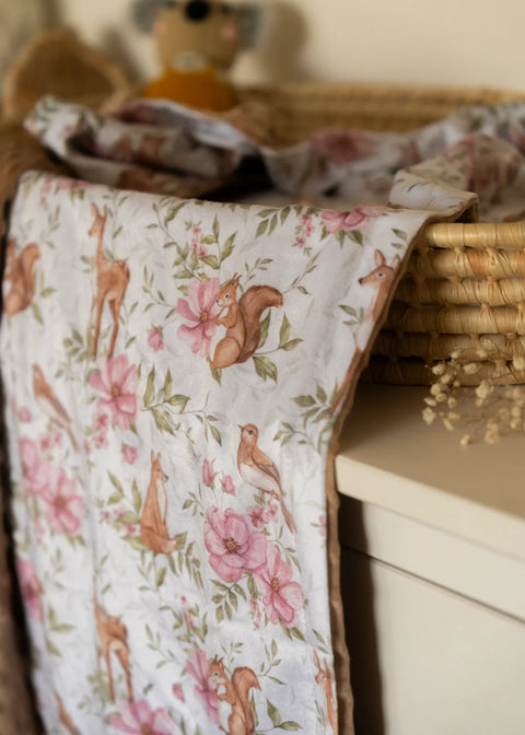 Couvertures Minky Forêt Enchantée