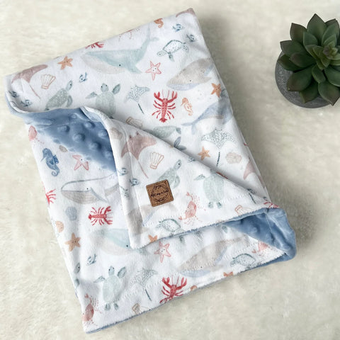 Couverture En Minky Sous La Mer