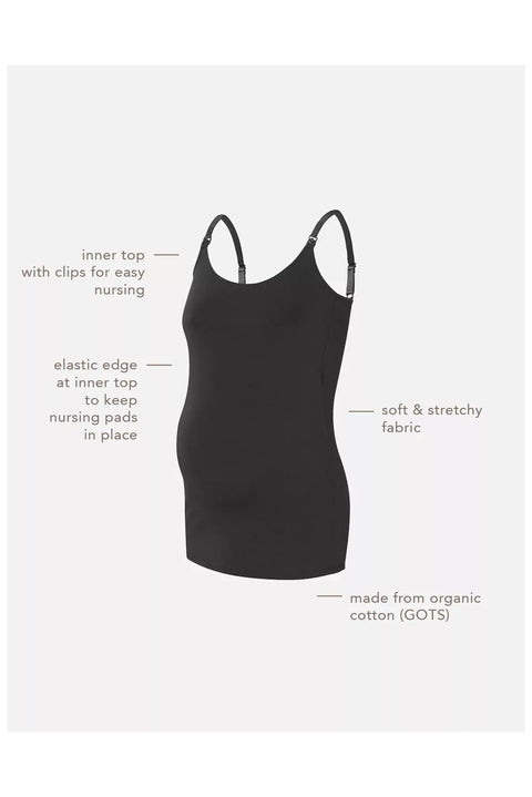 Camisole D'allaitement Simple Ara Noire
