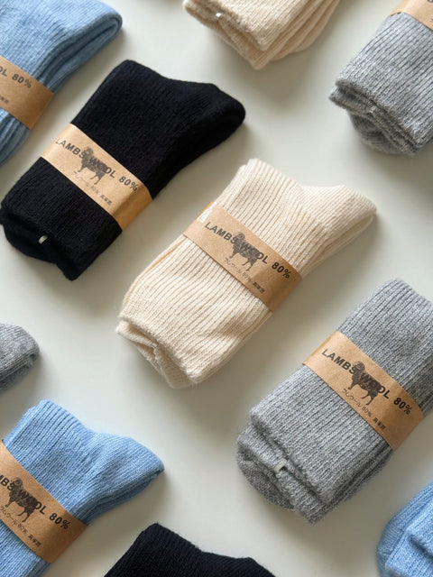 Chaussettes Laine De Cachemire Beige Pour Femmes