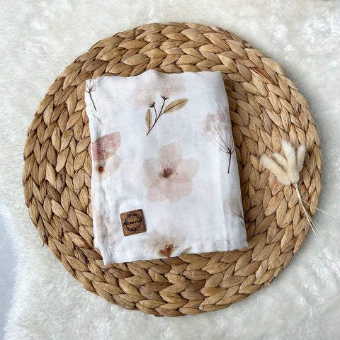 Mousseline De Bambou Floral Blush