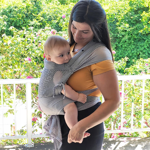 Porte-bébé Mei Tai Air Gris