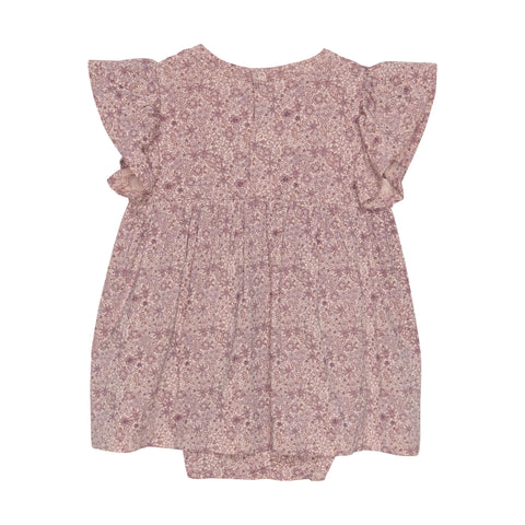 Robe Cache-couche Imprimé Fleur Rose Et Mauve