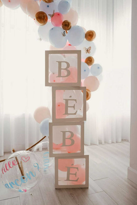 Cubes BÉBÉ Rose & Blanc