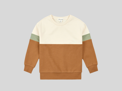 Chandail Ottoman Sienne À Blocs De Couleur