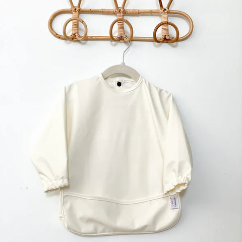 Bavoir Manche Longue Ivoire (18-36 Mois)