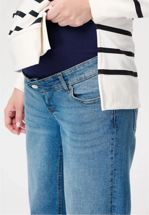 Jean Lemi À Jambe Évasée Dark Navy