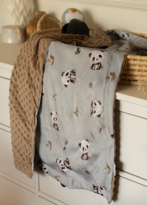 Couvertures Minky Panda