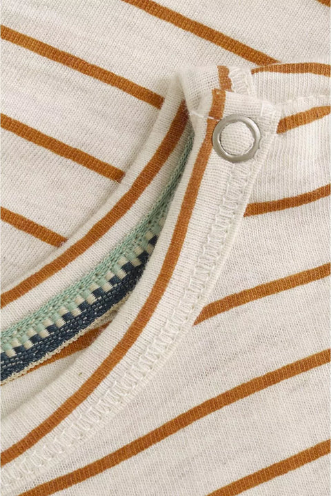 T-Shirt Manches Longues Sanborn Off White Rayé
