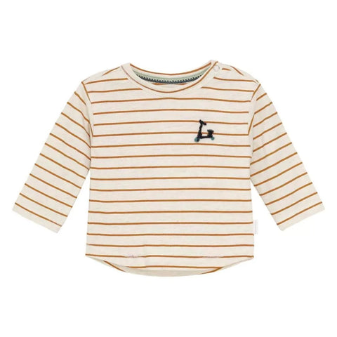 T-Shirt Manches Longues Sanborn Off White Rayé