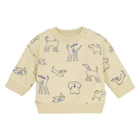 Crewneck Stillwater Blanc Cassé Chiens