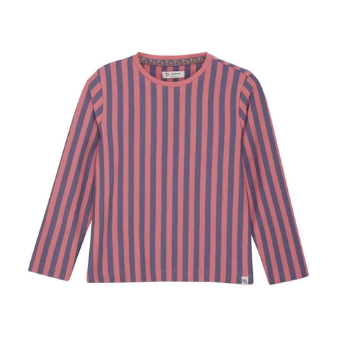 T-Shirt Manches Longues Piedmont À Rayures Roses