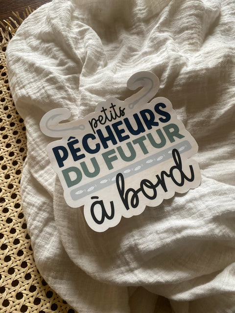 Autocollant Voiture « Petits Pêcheurs Du Futur »