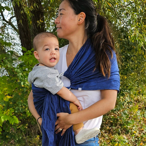 Écharpe Ajustable Lin Ring Sling Bleu Royal