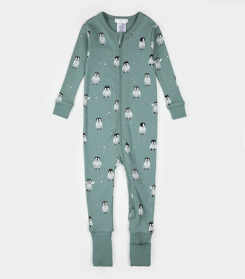 Dormeuse Convertible Sarcelle À Imprimé Bébé Pingouin