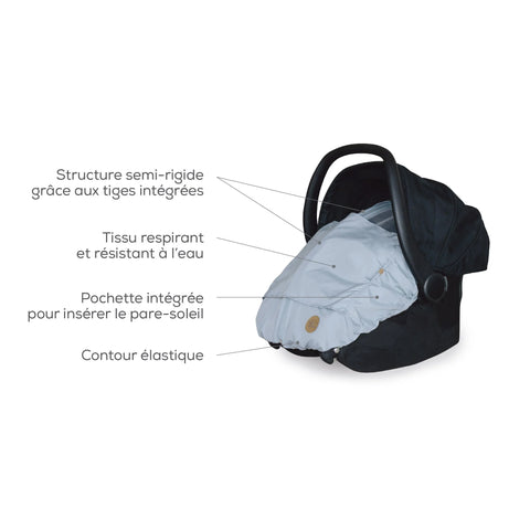 Housse D’été Pour Siège D’auto 2.0 Lilas