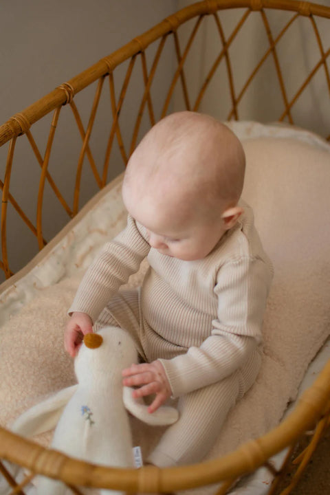 Cache-couche Côtelés Nougat