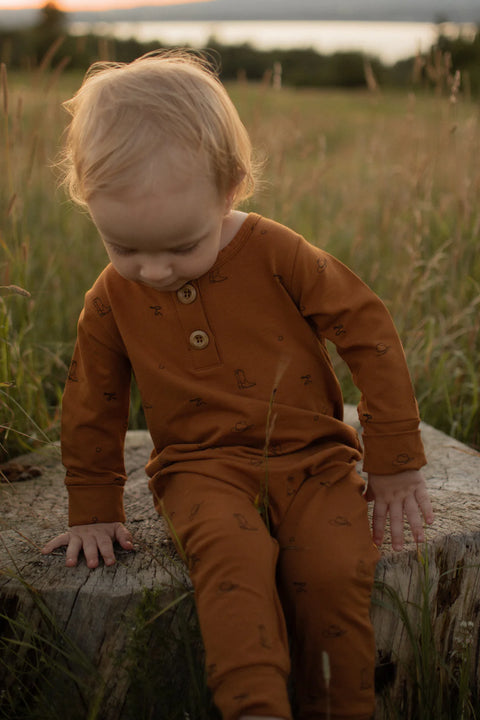 Onesie Évolutif Caramel Motifs Country