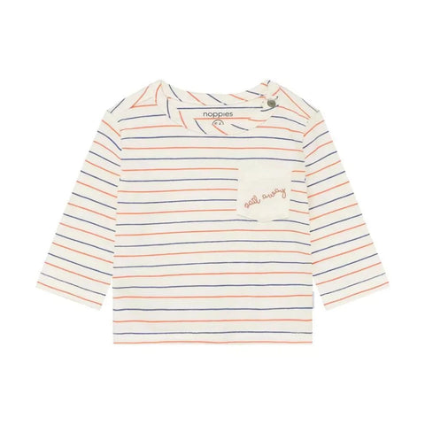 T-Shirt Manches Longues Egret Sail Away Rayé