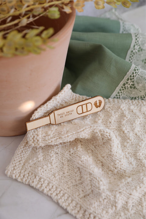 Test De Grossesse De Bois - Petit Amour En Route