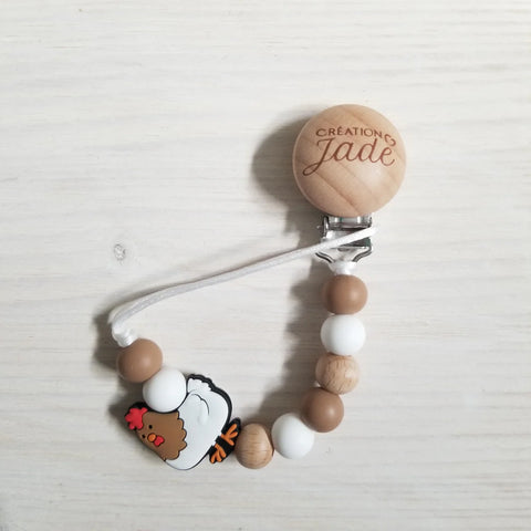 Attache-Suce Bois Ma Poule Caramel