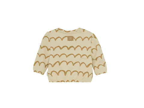 Chandail En Polar Manches Longues Off White Motifs Abstraits