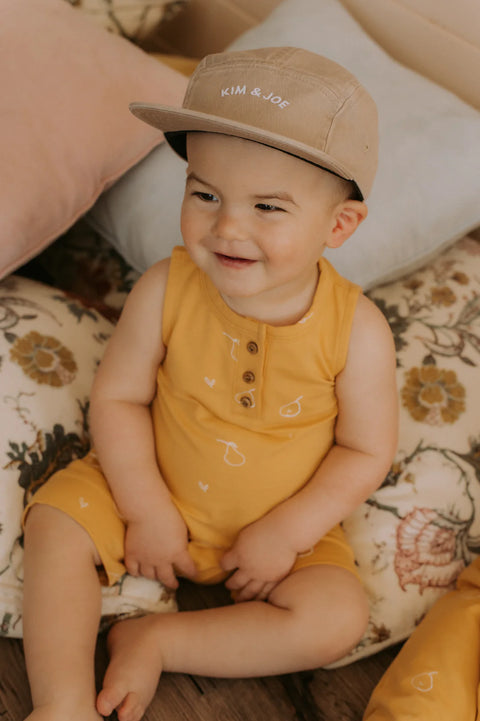 Romper Évolutif Jaune Motif Poires