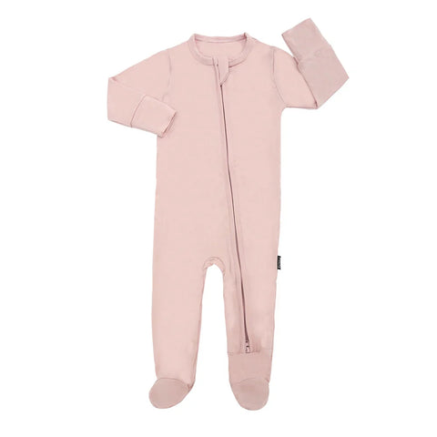 Pyjama Bambou Avec Pieds Rose Quartz